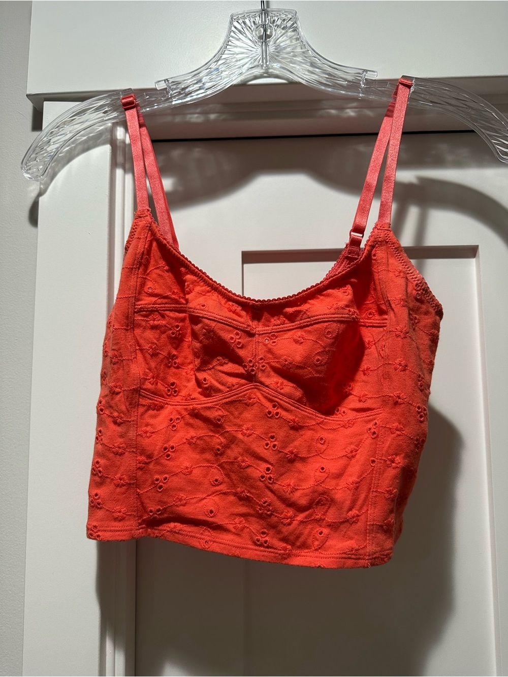 Free People Coral Eyelet Bandeau